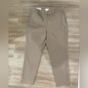 H&M Women’s Size 16 Tan Ankle Length Slacks Elastic Waist NWT